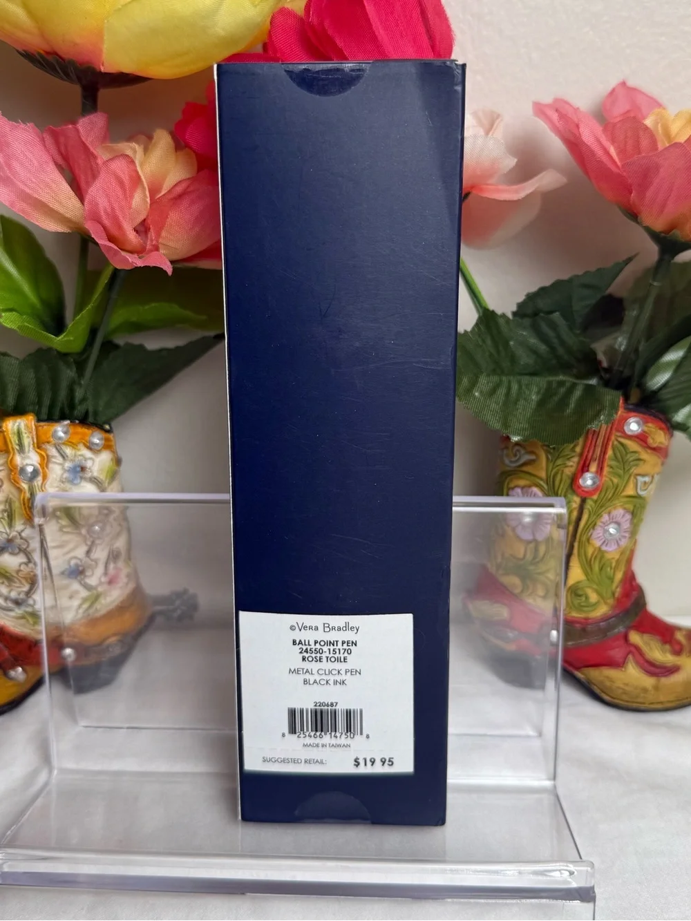 NWT Vera Bradley Rose Toile Ball Point Pen